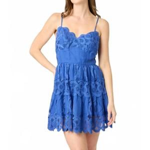NEW BTB LOS ANGELES atrani dress in cobalt